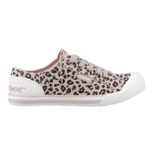 (5 UK, Light Pink/Black/White) Rocket Dog Womens/Ladies Jazzin Leopard Print Casual Shoes