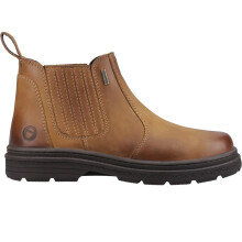 (11 UK, Tan) Cotswold Mens Bisley Leather Chelsea Boots