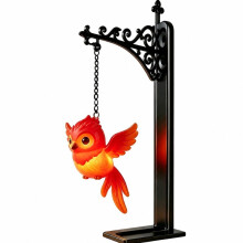 (Bird) Vintage Style Library Lantern Night Lamp,Craft Decorative Light with Soft Mild Glow for Bookshelf
