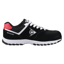 (11 UK, Black/Red/White) Dunlop Mens Arrow Leather Safety Shoes