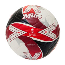 (3, White/Red) Mitre Emirates FA Cup Football