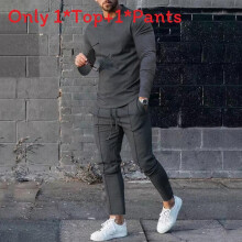 (Dark Gray,XL)Mens Relaxed Fit Twopiece Set With Long Sleeve T Shirt And Pants Leisure For