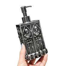 Skeleton Press Soap Dispenser, Halloween Hand Wash Shower Gel Bottle Ornament for Home Bathroom