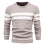 (Black,M)Herren Herbst Pullover mit Colorblocking und Streifendesign für Freizeit täglich 6