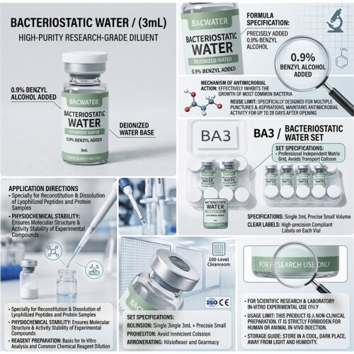 (3ml, 1 Box) BACWATER 3 ml Fläschchen, Laborreagenz 2