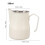 Latte-Krug 350 ml Edelstahl 304 mattweiß 12