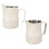 Latte-Krug 350 ml Edelstahl 304 mattweiß 6