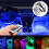 Car Rgb Led Neon Interior Light Strip Wireless Remote Control Decorative Lights 4