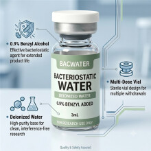 (3ml, 1 vials) Bac Water 3ml, Bacteriostatic Solution, Lab Reagent