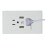 (Black(1pc))2 Packs 2 Outlet 2 Usb Port Wall Socket Charger Ac Power Receptacle Panel Plate 3