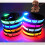 (Blue,M)Pet Products Dog Led Light Collar Convenient And Practical Monochrome Polyester 7