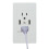 (Black(1pc))2 Packs 2 Outlet 2 Usb Port Wall Socket Charger Ac Power Receptacle Panel Plate 7