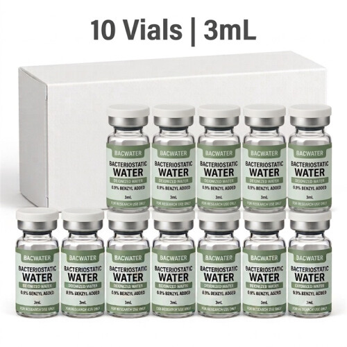 (3ml, 1 vials) Bac Water 3ml, Bacteriostatic Solution, Lab Reagent 1