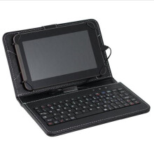 (7Inch)Universal 7inch Tablet Pc Keyboard Flip Stand Case Holster Keyboard