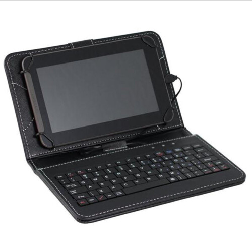 (7Inch)Universal 7inch Tablet Pc Keyboard Flip Stand Case Holster Keyboard