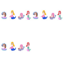 12Pcs Aquarium Fish Tank Little Mermaid Ornament Miniature Figurines DIY Cake Decor Desk Accessories Decorations