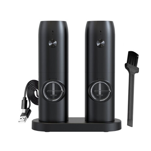 Moedor Elétrico com  Moedor de Sal e Pimenta Conjunto de 4 Recarregáveis Por USB 2
