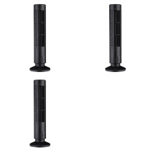 3X New USB Fan Bladeless Fan Electric Fan Vertical Air Conditioner, Bladeless Standing Fan Black