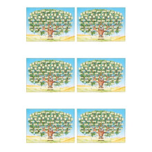6X Family Tree Chart to Fill in 6 Generation Genealogy Poster Blank Fillable Ancestry Chart,Print Family Tree Picture A