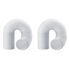 2X Mangueira de Exaustão 150 mm, Mangueira de Exaustão para Ar Condicionado, Mangueira de PVC, Tubo de Ar Condicionado, Mangueira de Ventilação,