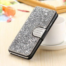 (Silver,For Iphone 6/6s)Stilvolle TPU Leder Klapptasche 6s 7 Plus ist leicht und robust