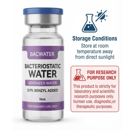 (10ml, 1 vials) BAC Water 10ml Vial, Sterile Solution, Multi-Pack 1