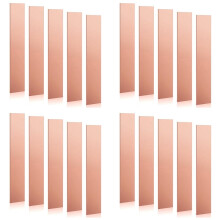 20 Pack Pure Copper Anode Sheet (99.995% Pure) for Plating and Electroplating, Copper Electrode Strip 0.04x1x6inch