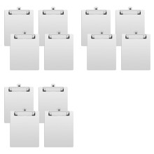 Pranchetas de 12 Unidades, Pranchetas Tamanho A5 com Porta-Canetas, Adequadas para Escritórios, Restaurantes, Escolas e Laboratórios
