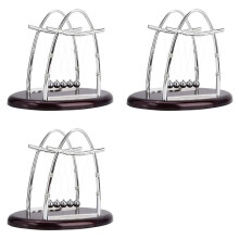 3X 'S Cradle, Classic Pendulum Balance Balls Motion Desk Toys Swinging Decoration Stress Relief Physic Display