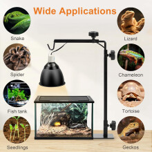 Reptile Lamp Stand Adjustable Metal Floor Lamps Reptile Reptile Tank Heating Light Support for Bearded Dragon Snakes