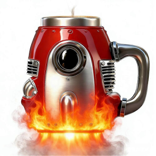 2026 Rocket Mug 15cm Creative Design for Coffee Sci Fi Gift Home Deco