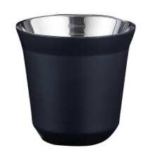 Tasse Ă expresso isotherme en acier inoxydable Ă double paroi 2026 80 ml, forme capsule Pixie.