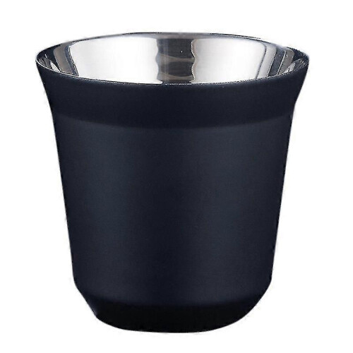 Tasse à expresso isotherme en acier inoxydable à double paroi 2026 80 ml, forme capsule Pixie.