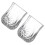 2026 Diamond Milktea Cup for Drinking 2Pcs Transparent Stylish Glassware 1