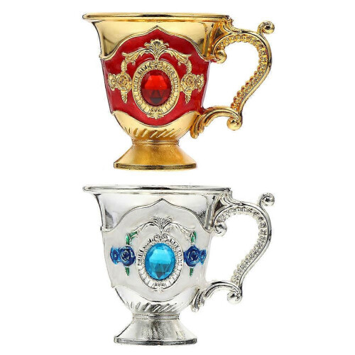 2026 Tea Cup Zinc Alloy for Home Use 2Pcs Multi-Function Tea Mugs