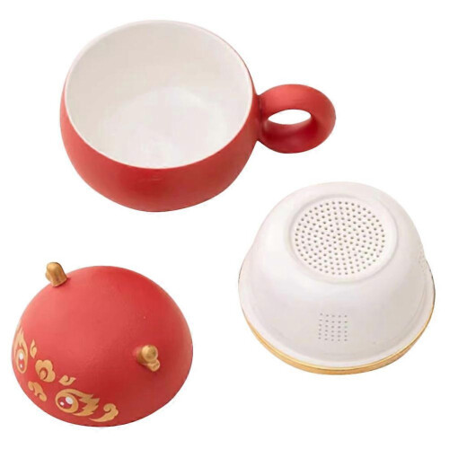 2026 Ceramic Infuser Cup Dragon Small Tea Cup for Flower Tea