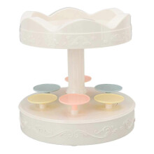 2026 360 Degree Rotating Dessert Table Rotary Sushi Machine Cupcakes Macarons Display Machine
