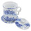 2026 Ceramic Tea Cup Chinese Style Daily Drinking Blue Color Tea Leaf Filtering 1 Set 1