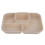 2026 Reusable Rectangular Divided Snack Serving Plate Home Kitchen Use 26.50X20.70X4.50CM Beige 1Set 1