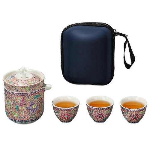 2026 Set High-End Travel Tea Set, Quick Guest Cup One Pot,Three Cups, Tea Cup Tea Set, Tea Maker