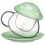 2026 tea Cup with Strainer for Drinking in Green Glass with Lid 1