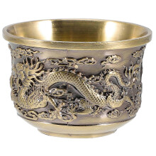 2026 Chinese Style Tea Cup Retro Zinc Alloy Coffee Latte Mug Tea Cup for Home Office 2026