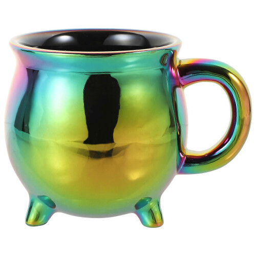 2026 Cauldron Mug Ceramic Coffee Mug for Halloween 3Pcs Unique Drink Cups