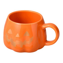 Mug citrouille d'Halloween 2026 – Tasse à café en céramique avec motif joyeux Halloween et adorable design de citrouille
