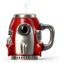 Mug/tasse à café/thé/gobelet/tasse à eau fusée rétro en acier inoxydable 2026 - Cadeau pour mécaniciens/maris