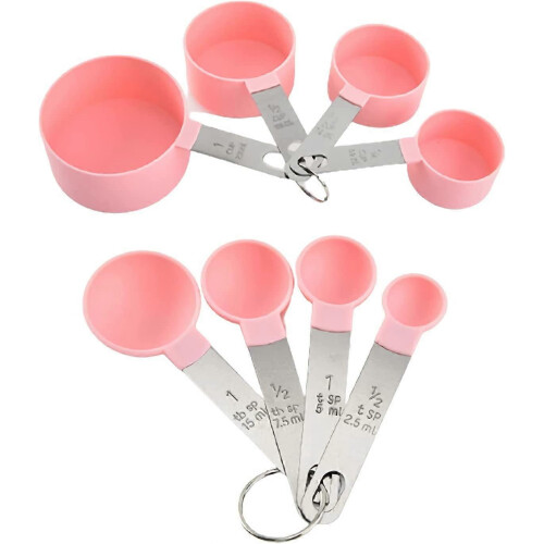 2026 Measuring Cups Spoons Set, Measuring Cups Measuring Spoons Stackable Stainless Steel Handle