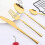 2026 24Pcs Stainless Steel Tableware Knife Fork Tea Spoon Upscale Dinnerware Gift 3