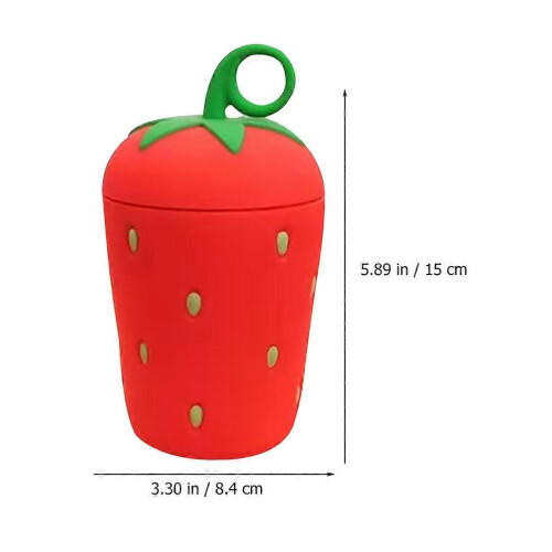 Bicchiere d'acqua creativo a forma di fragola, colore rosso, 2026. 1