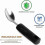 2026 Adaptive Dining Utensils Set Soft Grip Cutlery for Elderly and Special Needs 4-Piece Black 2