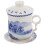 2026 Ceramic Tea Cup Chinese Style Daily Drinking Blue Color Tea Leaf Filtering 1 Set 4